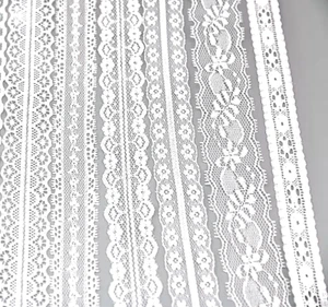 CraftbuddyUS 10 Yards sortiert weiß Vintage Spitze Hochzeit Borte Band Handarbeit - Bild 1 von 3
