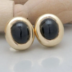 Ohrringe Ohrstecker mit Turmalin Besatz in 585/14K Gelbgold - Bild 1 von 4