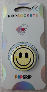 Popsockets Popgrip Phone Grip & Stand w/Swappable Top Smiley Face NEW - Photo 1 sur 2
