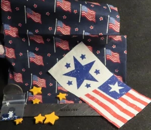 Creative Kit: USA Holiday Fabric Wall Star Mix Political Decor 1:12 AS IS CK8658 - Picture 1 of 2