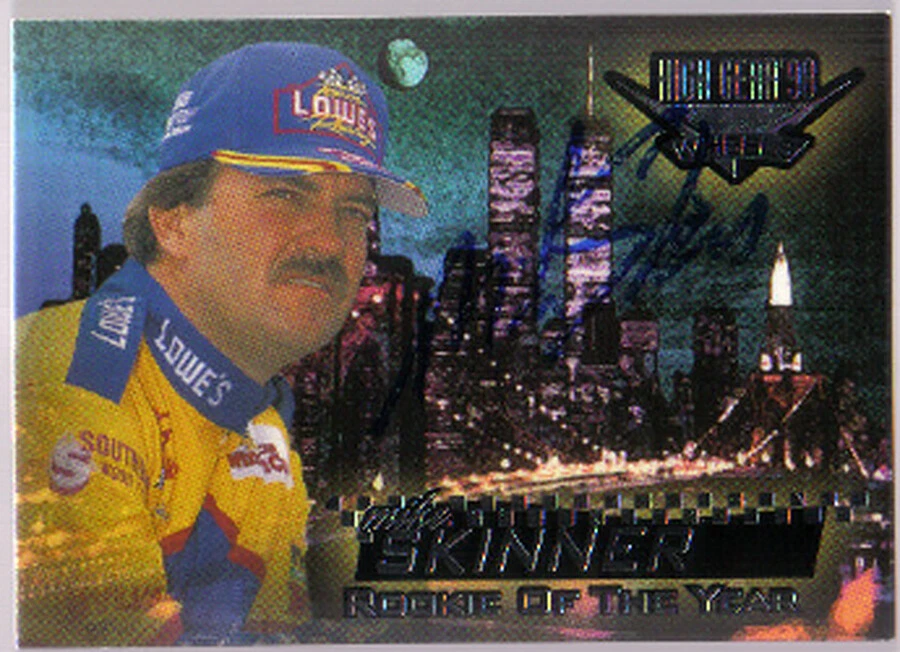 Mike Skinner auto'd High Gear '98 Wheels NASCAR card  #1019 - Image 1 of 1