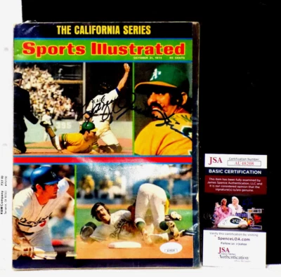 1974 Signed ROLLIE FINGERS & STEVE YEAGER Sports Illustrated Magazine JSA 💎 COA - Image 1 of 4
