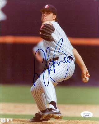Foto Brillante 8x10 Firmada por Andy Benes Padres de San Diego Autenticada por JSA Foto 1 de 2