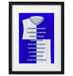 Bristol Rovers fc fans song / retro shirt art print / poster - Picture 1 of 2
