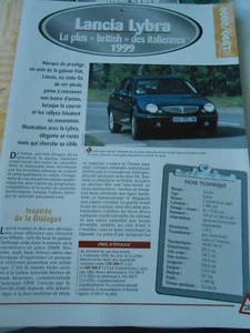 Lancia Lybra la plus british des italiennes 1999 Fiche Automobile - Picture 1 of 2