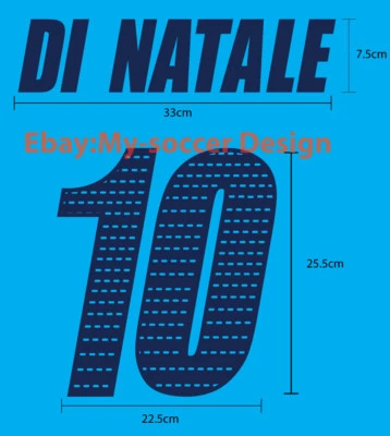 DI NATALE #10 Udinese Calcio Home 2006-07 PU NAME NUMBER PRINT - Image 1 of 4