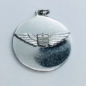 1955 25th Anniversary Stewardess Service Silver Charm - Imagen 1 de 7