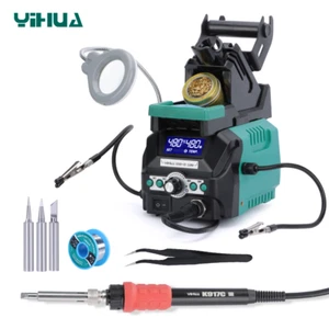 YIHUA 939D+ III Soldering Station 110W Soldering Iron Kit Double Digital LCD - Picture 1 of 26