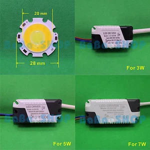 3W 5W 7W Bi-Color 2-Segment Cold Warm White 3000~6000K COB LED Lamp Light Driver - Picture 1 of 5