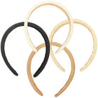  4 Pcs Knotted Headbands for Girls Elastic Hair Ties Straw Hairband Vintage