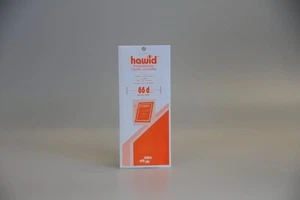 Hawid stamp mounts clear Klemmtaschen glasklar klemstroken glashelder 66 mm - Picture 1 of 1