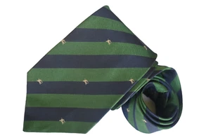 BURBERRY MEN'S TIE GREEN/STRIPED Width: 3.75" Length: 58" - Picture 1 of 8