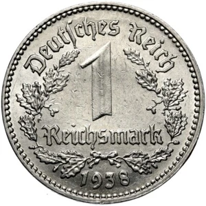 German Reich - 3rd Third Reich - J. 354 - coin 1 Reichsmark 1938 E-nickel - Picture 1 of 2