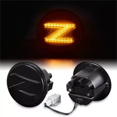 2009-2020 For Nissan 370Z Coupe NISMO Z34 Dynamic LED Side Marker Turn Lights Foto 1 de 4