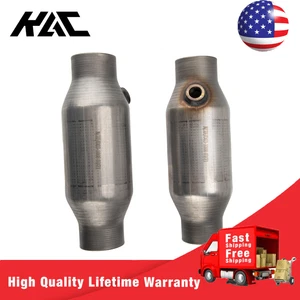 2 Pack 2.5" Universal Catalytic Converter EPA Compliant Stainless Steel Weld-On - Picture 1 of 12