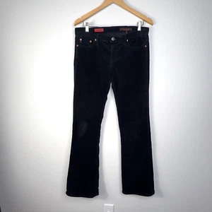 AG Adriano Goldschmied The Angel Corduroy Pants Sz 30R Navy Low-Rise Bootcut Y2K - Picture 1 of 9