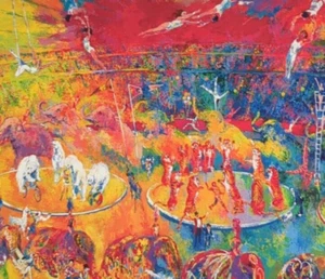 LeRoy Neiman CIRCUS Vintage Art Print Bookplate 32 - Picture 1 of 4