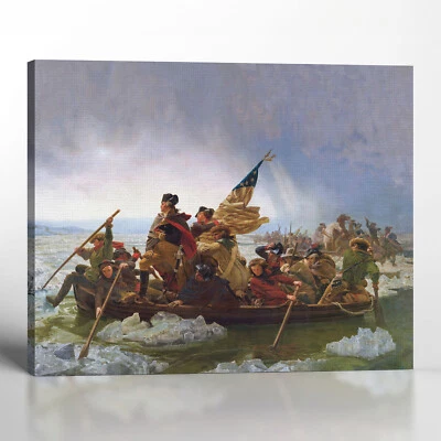 Marco de lienzo Washington Crossing the Delaware, pintura de George Washington Foto 1 de 4