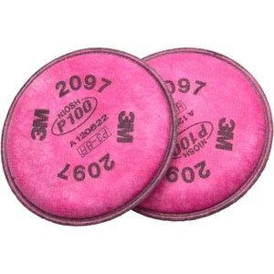 3M 2097 / 07184 Replacement P100 Particulate Filter Nuisance Level Organic Vapor - Picture 1 of 3