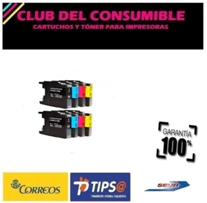 8 X CARTUCHOS COMPATIBLES BROTHER LC1220 XL/LC1240 XL NO OEM - Imagen 1 de 1