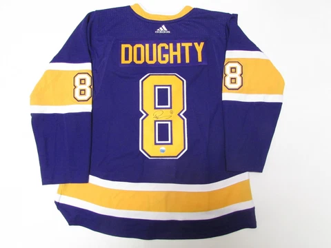 DOUGHTY LOS ANGELES KINGS AUTOGRAPHED ADIDAS REVERSE RETRO JERSEY SIZE 54 Cover
