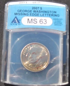 George Washington Dollar Fehler 2007 - Bild 1 von 2