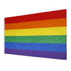 Rainbow Flag Gay Pride Lesbian Banner Striped Event Pennant Lgbt Signb-U-