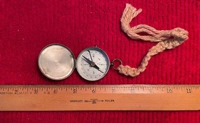 Antique Maritime Pocket Compass Vintage Compass Tool - Image 1 of 4