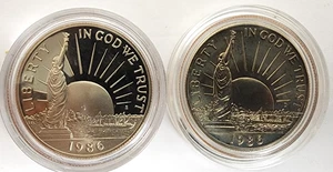 1986-S 1986-D Statue of Liberty Commemorative Half Dollars Are In Mint Capsule’s - Picture 1 of 2
