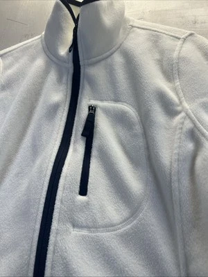Nautica  Men's XL Full zip fleece Jacket White Polyester - Image 1 of 4