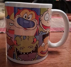 Nickelodeon 20 Unzen Kaffeetasse Becher Rugrats * Ren + Stimpy * Rocko's Modern Life - Bild 1 von 6