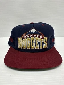 Vintage 90s Denver Nuggets Embroidered SnapBack Hat One Size - Picture 1 of 11