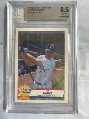 1993 Fleer ProCards Minor League - Jim Thome #553 BGS 8.5 - Image 1 of 2