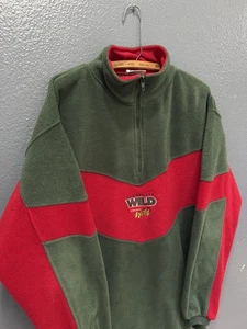 Vintage Y2K Pro Edge NHL Minnesota Wild Green Fleece Sweatshirt Gr. XL Herren  - Bild 1 von 5