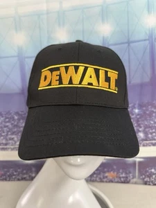 Dewalt Mütze Herren verstellbar schwarz Riemen Baseballkappe Elektrowerkzeug Bauausrüstung - Bild 1 von 9