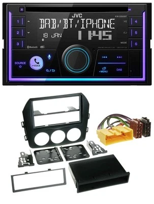 JVC MP3 USB 2DIN DAB Bluetooth CD Autoradio für Mazda MX 5 (NC, ab 2008) - Bild 1 von 4