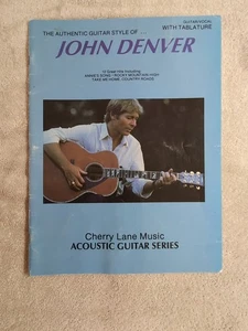 Authentic Guitar Style of John Denver 1988 Cherry Lane Guitar Tab Songbook - Picture 1 of 6