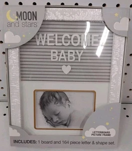 Baby Moon and Stars Letterboard Includes 1 board & 164 piece letter & Shape Set - Picture 1 of 6