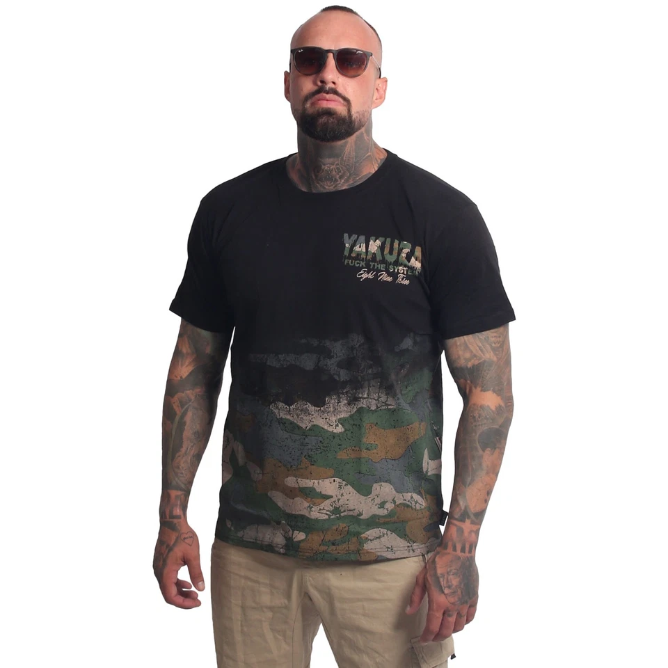 Neues Yakuza Herren Silent Regular T-Shirt - Schwarz - Bild 1 von 1