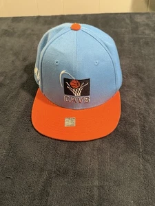 Cleveland Cavaliers NBA Mitchell & Ness Cap Hat Blue Throwback Logo Retro Cavs - Picture 1 of 7