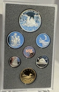 1989 Canadian Mint 7-Coin Proof Set, Encased but no box or COA - Picture 1 of 8