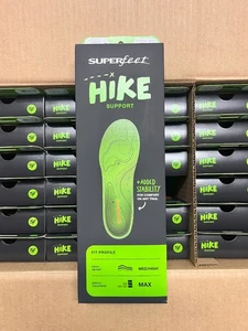 Plantillas de soporte para caminata Superfeet inserciones talla D para hombre 7,5-9 / mujer 8,5-10 NUEVAS - Imagen 1 de 7