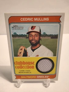 Cedric Mullins Clubhouse Collection Relics Grey Patch 2023 Heritage #CCR-CM - Picture 1 of 2