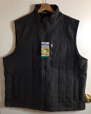 Chaleco Orvis Para Hombre Acolchado Cremallera Completa Aislante Bolsillos Gris 1174138 Extra Grande XL Foto 1 de 4