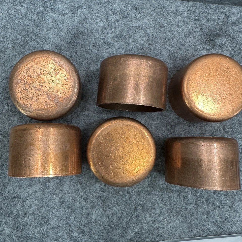 Nibco C617 2 Wrot Copper Cap 2" Tube Size Lot of 6 New Not Used - Image 1 of 4