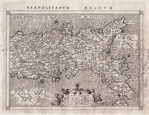 Napoli Neapel Naples Calabria Campania Italy carta map Karte Magini 1617 - Picture 1 of 1