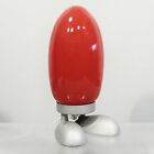 Lampe vintage Ikea Fjorton Dino Egg design Tatsuo Konno verre rouge