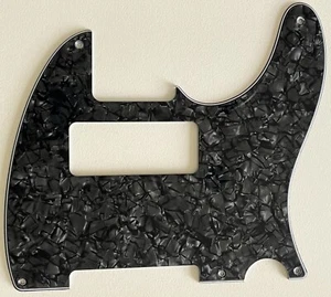4 Ply Black Pearl Pickguard Fit Fender Telecaster Tele  5 Hole P90 Style - Picture 1 of 5