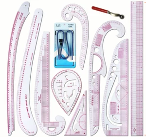 11 Set Multi Soft Styling Design Drawing Comma Line Straight French Curve Ruler - Picture 1 of 1