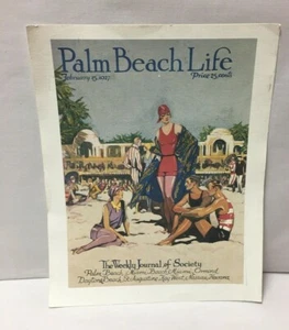 Palm Beach Life The Weekly Journal of Society Druck 11,5" x 9,5" Sehr guter Zustand! Selten! - Bild 1 von 7